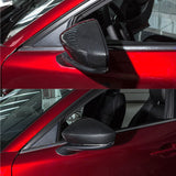 2020+ CX30 Mirror Covers (Carbon Fiber Style and Silver)