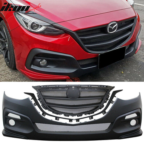 KS Style Front Bumper for 14-16 Mazda 3