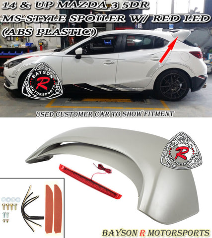 2014-18 Mazda 3 MS Style Hatchback Spoiler