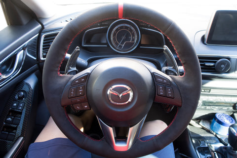 2014-2016 Mazda Suede Steering Wheel Cover